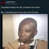 It is a man clapping 