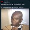 It is a man clapping 